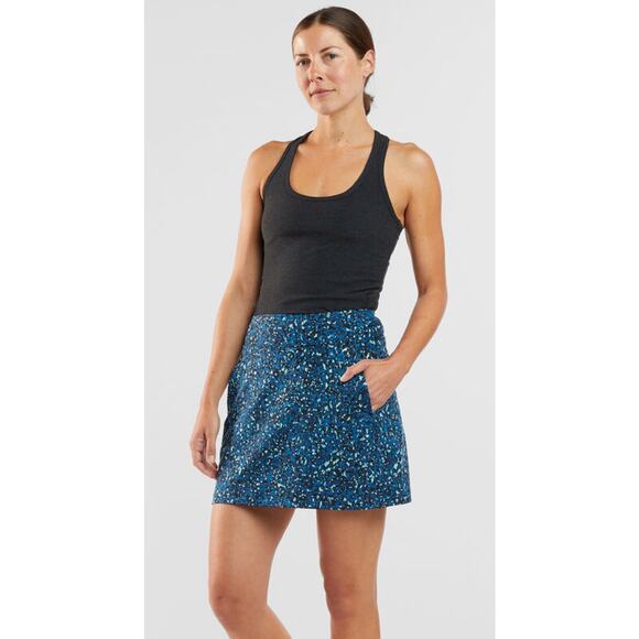 title 9 Pants - Title Nine Dream Swing Blue Athletic Athleisure Skirt Short Skort L Pockets